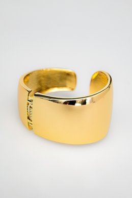 Gold massive bracelet