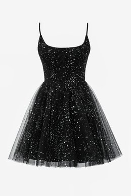 Черное платье мини с корсетом и шнуровкой