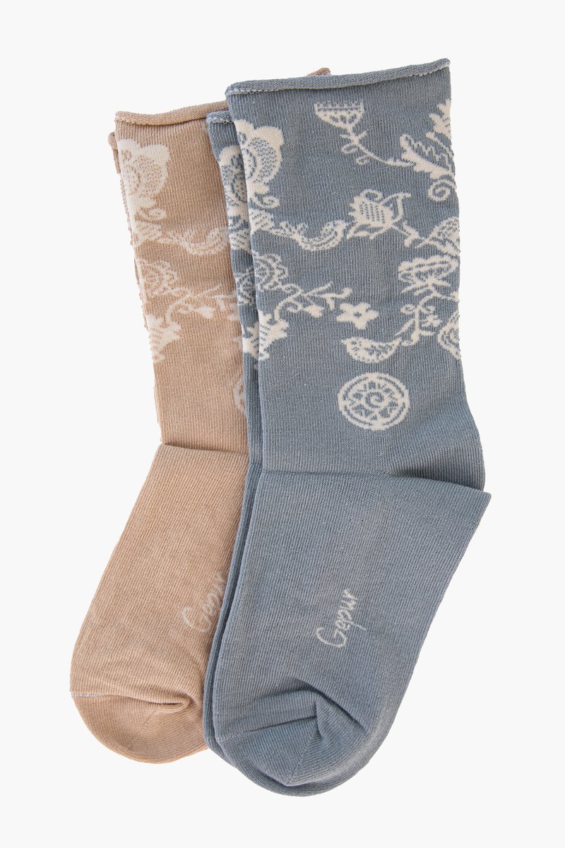 

Набір із сірих та бежевих шкарпеток TILO