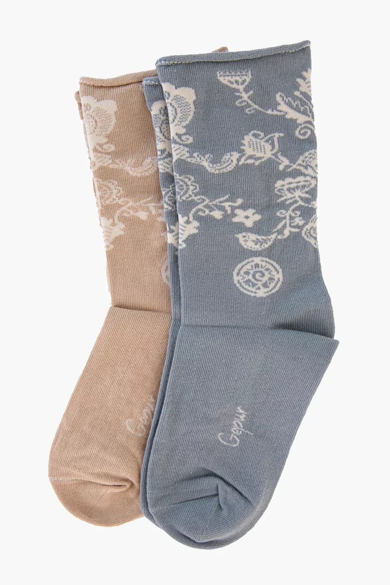 Set of gray and beige TILO socks photo 1