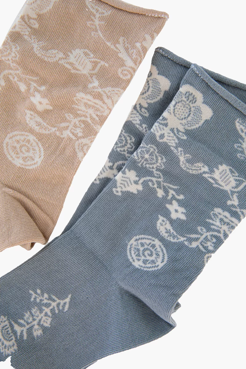 Set of gray and beige TILO socks photo 2