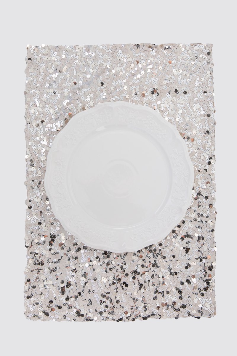 

Золотистий плейсмат із сітки з паєтками 35х50 см