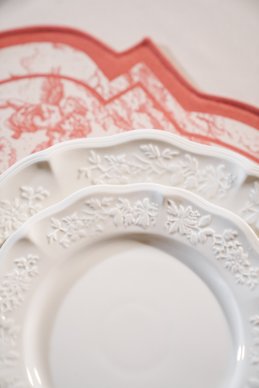 White porcelain plate 19 cm