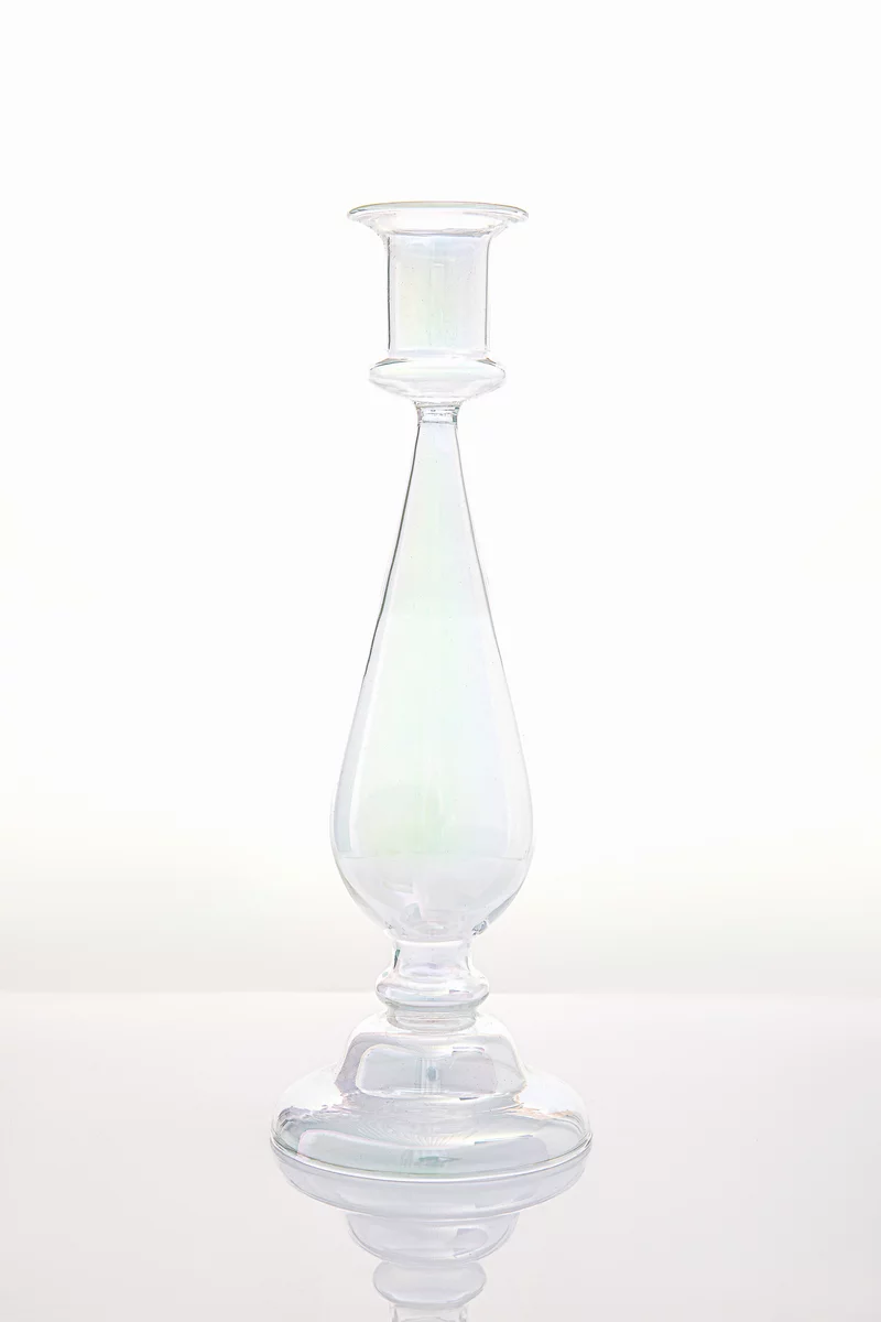 Стеклянный подсвечник капля Стеклянный подсвечник капля фотография 1