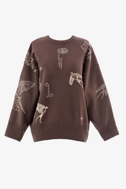 Светр оверсайз Душа у шоколадному відтінку