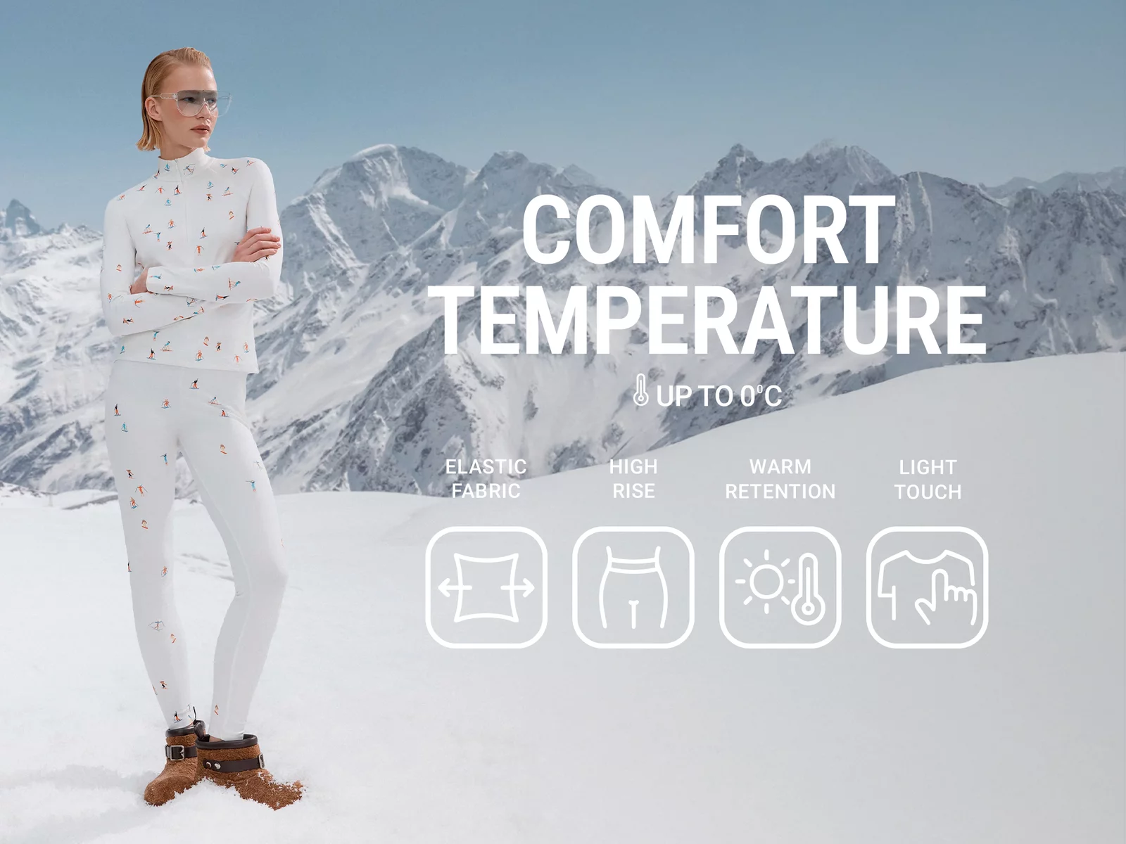 Молочный термо-костюм из водолазки и леггинсов на флисе фотография 1