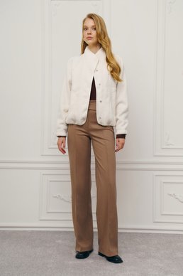 Молочный бомбер на флисе