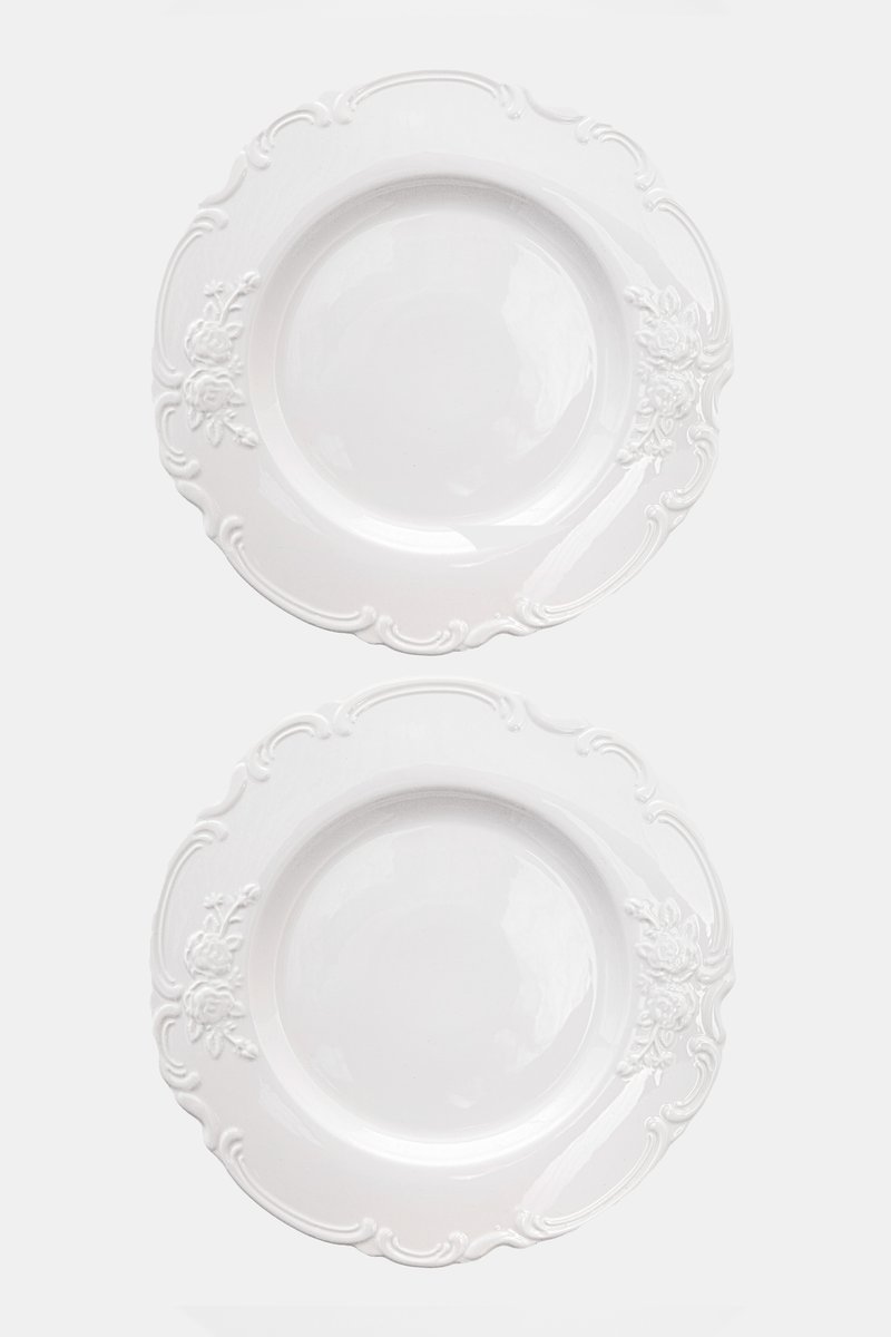 

Набір із 2х фарфорових тарілок 25 см