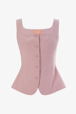 Pink vest with wide straps