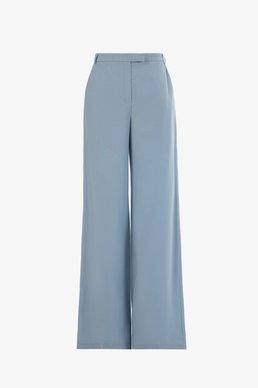 Blue high-waisted palazzo pants