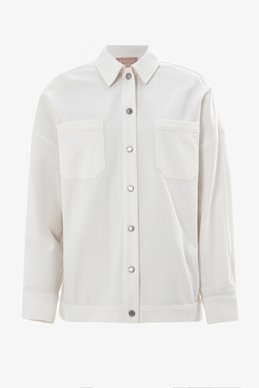Milk denim shirt jacket