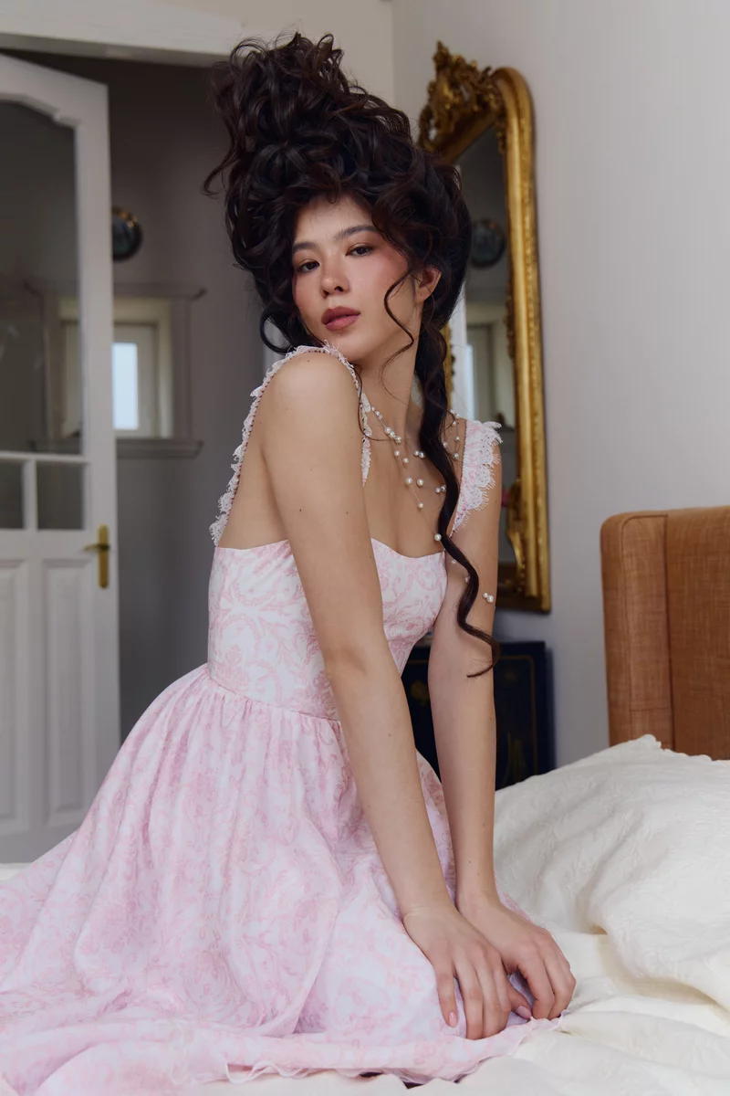 Платье асимметричного кроя из органзы Élisabeth фотография 1