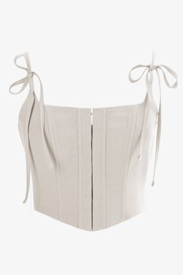 Молочний корсет на тонких бретелях