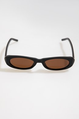 Солнцезащитные очки с овальными поляризованными линзами в шоколадном оттенке