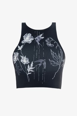 Черный кроп-топ Душа