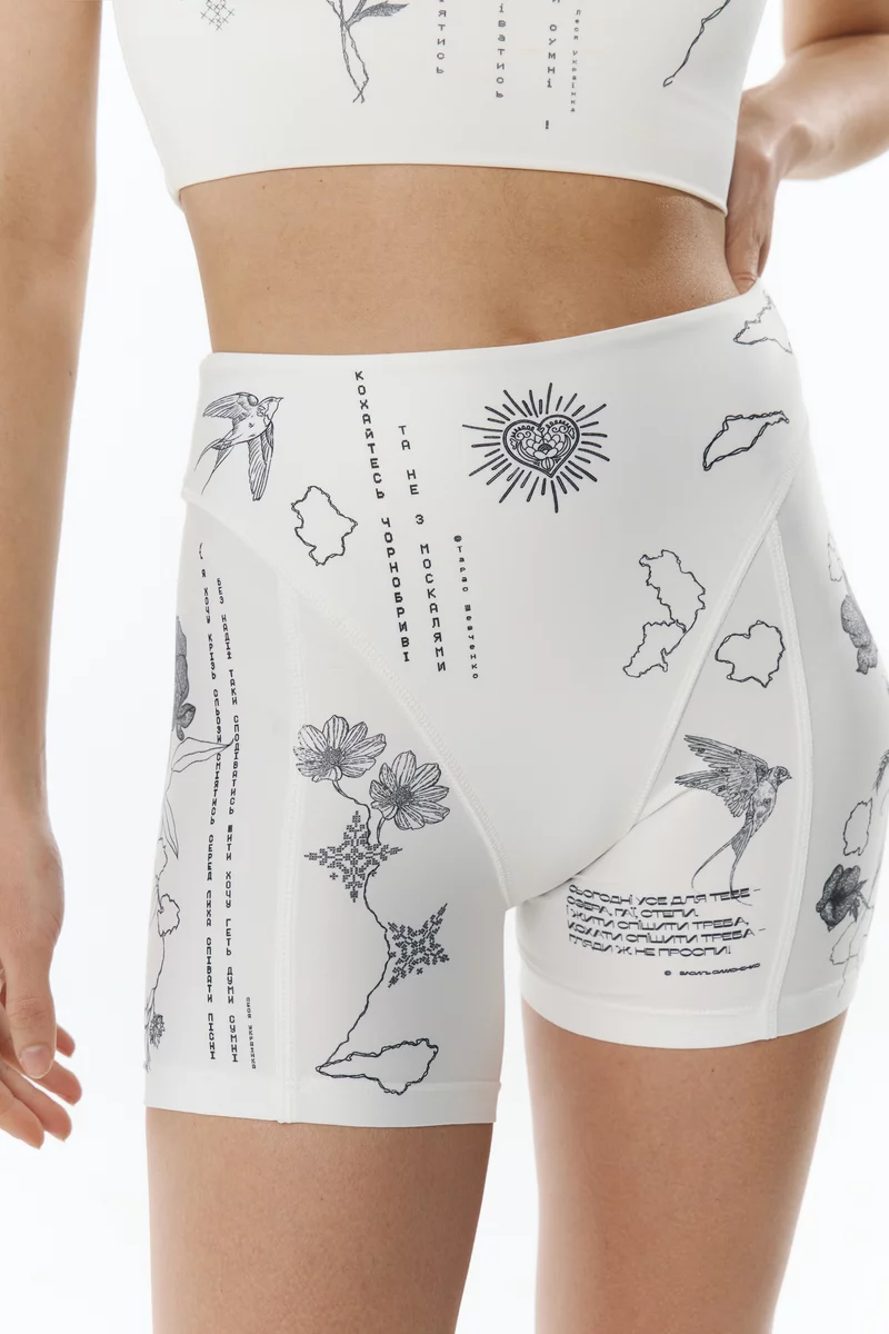 Молочные велосипедные шорты Душа фотография 3