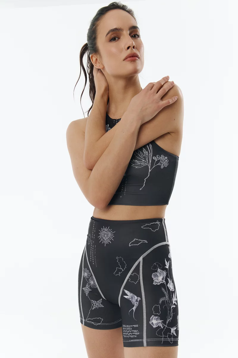 Черные велосипедные шорты Душа фотография 1