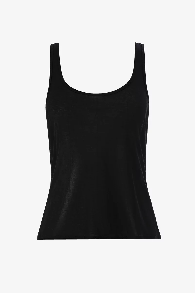 Black loose-fitting knitted T-shirt photo 5