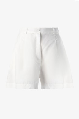 Milk Linen High Waist Shorts