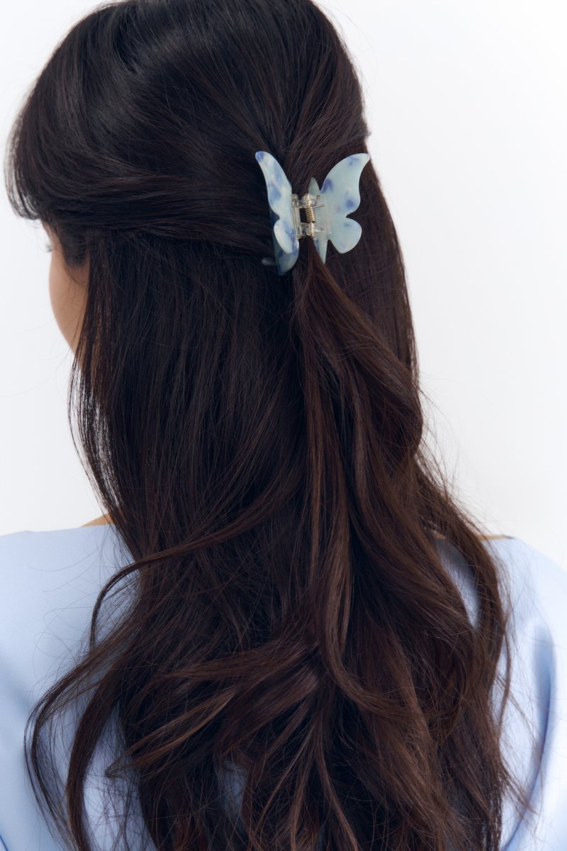 

Блакитний краб для волосся 'Метелик'