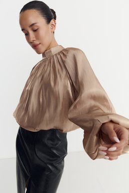 Beige Tencel blouse