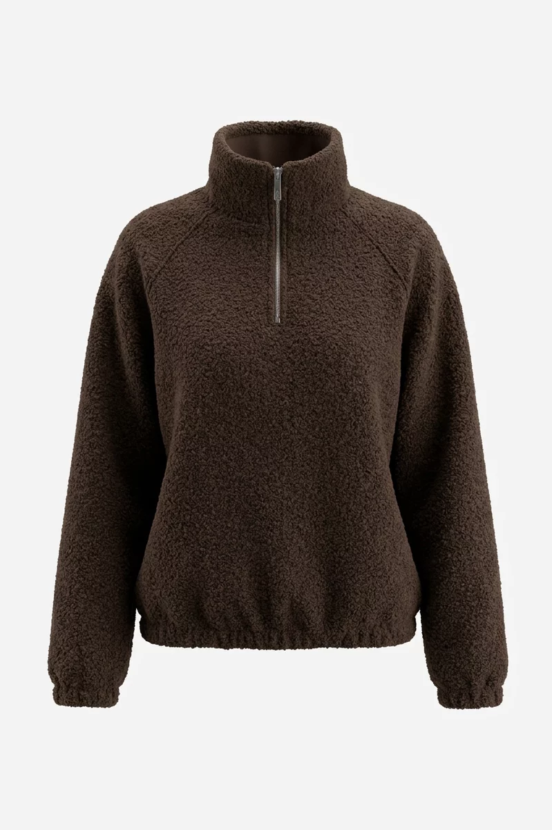 Brown sweatshirt anorak photo 1