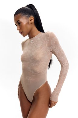 Stretch mesh bodysuit Void