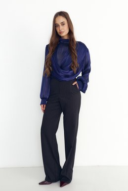 Black classic-cut pants