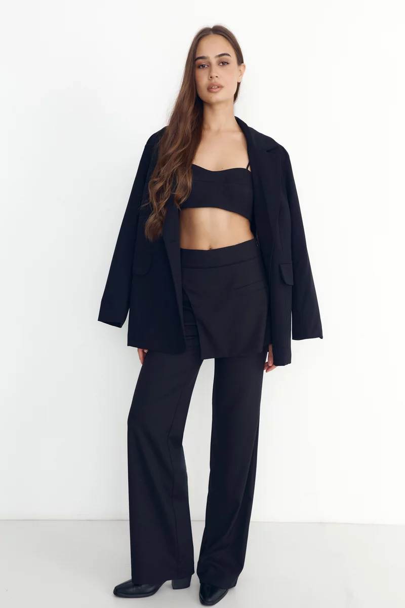 Black pants with peplum photo 4