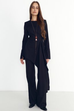 Black asymmetrical top